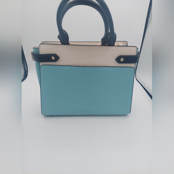 Kate spade staci medium saffiano leather satchel purse with matching wallet - Picture 3 of 16